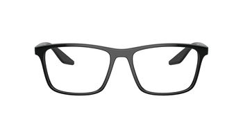 Das Bild zeigt die Prada Linea Rossa Fassung PS01QV 1AB1O1 von vorne.